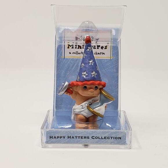 2000 Hallmark Happy Hatters Merry Miniature 3-Piece Holiday Ornament Set - Picture 4 of 5